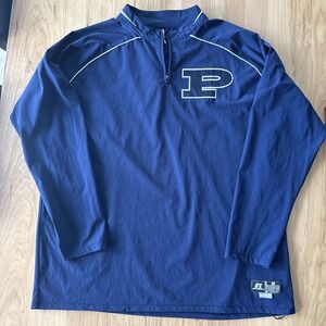 Vintage Purdue Boilermakers Russell Athletic Windbreaker Nylon Mens XL